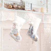 Christmas Cute Snowflake Cloth Party Hanging Ornaments main image 5
