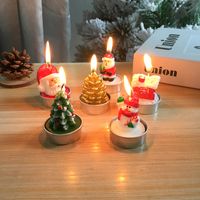 Christmas Christmas Tree Santa Claus Snowman Paraffin Party Candle main image 6