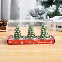 Weihnachten Weihnachtsbaum Weihnachtsmann Schneemann Paraffin Gruppe Kerze sku image 6