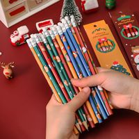 Primary School Students Writing Painting Sketch Christmas Hb With Rubber Pencil 6 Pack main image 4