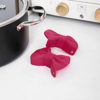 Modern Style Bow Knot Silica Gel Heat Insulation Clip main image 3