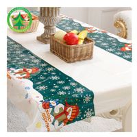 Christmas Fashion Christmas Tree Santa Claus Snowman Pvc Party Tablecloth main image 2