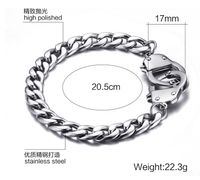 Simple Style Geometric Stainless Steel Bracelets Plating Stainless Steel Bracelets main image 4