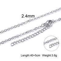 Fashion Geometric Titanium Steel Necklace Plating Stainless Steel Necklaces sku image 13