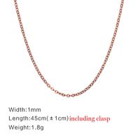 Fashion Geometric Titanium Steel Necklace Plating Stainless Steel Necklaces sku image 22