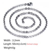 Fashion Geometric Titanium Steel Necklace Plating Stainless Steel Necklaces sku image 2