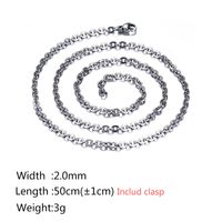 Fashion Geometric Titanium Steel Necklace Plating Stainless Steel Necklaces sku image 3