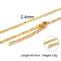 Fashion Geometric Titanium Steel Necklace Plating Stainless Steel Necklaces sku image 20