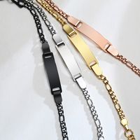 Simple Style Geometric 201 Stainless Steel Plating 18K Gold Plated Kid'S Bracelets main image 3