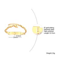Simple Style Geometric 201 Stainless Steel Plating 18K Gold Plated Kid'S Bracelets main image 4