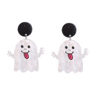Fashion Pumpkin Letter Ghost Patchwork Arylic Earrings sku image 6
