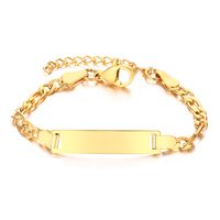 Simple Style Geometric 201 Stainless Steel Plating 18K Gold Plated Kid'S Bracelets main image 6