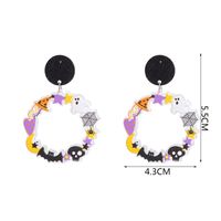 Fashion Pumpkin Letter Ghost Patchwork Arylic Earrings main image 3