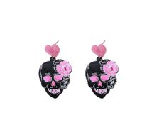 Fashion Pumpkin Letter Ghost Patchwork Arylic Earrings sku image 9
