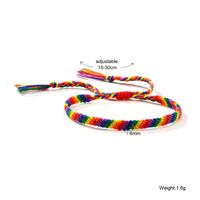 Fashion Rainbow Bow Knot Cord Knitting Women's Bracelets sku image 6