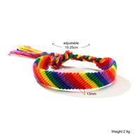 Fashion Rainbow Bow Knot Cord Knitting Women's Bracelets sku image 10