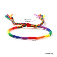 Fashion Rainbow Bow Knot Cord Knitting Women's Bracelets sku image 4