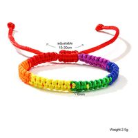Fashion Rainbow Bow Knot Cord Knitting Women's Bracelets sku image 5