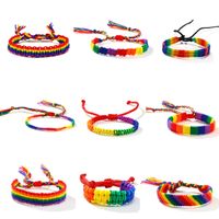 Fashion Rainbow Bow Knot Cord Knitting Women's Bracelets main image 6