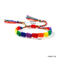 Fashion Rainbow Bow Knot Cord Knitting Women's Bracelets sku image 7