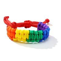Fashion Rainbow Bow Knot Cord Knitting Women's Bracelets main image 3