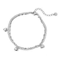 Fashion Heart Shape Stainless Steel Plating Women's Anklet main image 3