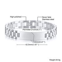 Einfacher Stil Geometrisch Rostfreier Stahl Armbänder Edelstahl Armbänder sku image 3