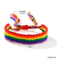 Mode Regenbogen Bogenknoten Kabel Stricken Frau Armbänder sku image 9