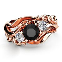 Wholesale Jewelry Elegant Glam Flower Alloy Zircon Inlay Rings main image 4