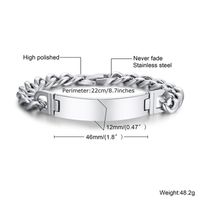 Simple Style Geometric Stainless Steel Bracelets Stainless Steel Bracelets sku image 9