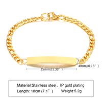 Simple Style Geometric Stainless Steel Bracelets Stainless Steel Bracelets sku image 5
