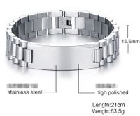 Simple Style Geometric Stainless Steel Bracelets Stainless Steel Bracelets sku image 4