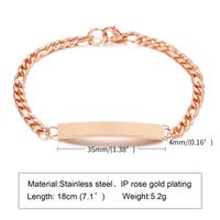 Simple Style Geometric Stainless Steel Bracelets Stainless Steel Bracelets sku image 6