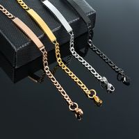 Simple Style Geometric Stainless Steel Bracelets Stainless Steel Bracelets main image 1