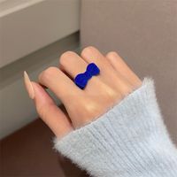 Fashion Bow Knot Rayon Women's Open Ring 1 Piece main image 4