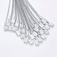 Modern Style Geometric Letter Titanium Steel Pendant Necklace Plating Stainless Steel Necklaces sku image 16