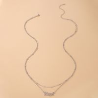 Simple Style Letter Alloy Layered Unisex Waist Chain main image 4