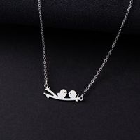 Simple Style Bird Stainless Steel Pendant Necklace Irregular Stainless Steel Necklaces 1 Piece main image 5