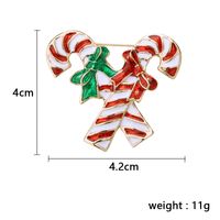 Cute Christmas Hat Christmas Tree Santa Claus Alloy Inlay Rhinestones Unisex Brooches sku image 26