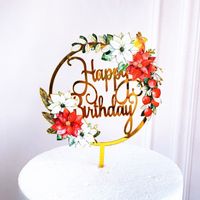 Birthday Flower Arylic Party Cake Decorating Supplies main image 4