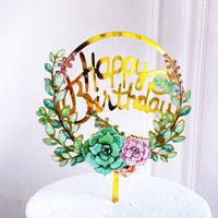 Birthday Flower Arylic Party Cake Decorating Supplies main image 2