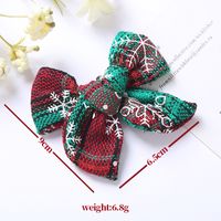 Cute Plaid Bow Knot Cloth Bowknot Hair Clip 1 Piece main image 2