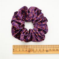 Fashion Pumpkin Heart Shape Flannel Printing Hair Tie main image 4