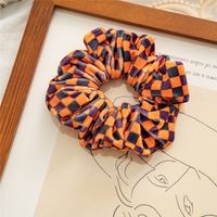 Fashion Pumpkin Heart Shape Flannel Printing Hair Tie sku image 2