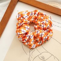 Fashion Pumpkin Heart Shape Flannel Printing Hair Tie sku image 6