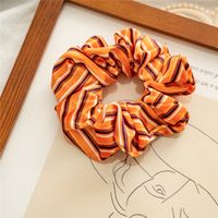 Fashion Pumpkin Heart Shape Flannel Printing Hair Tie sku image 7