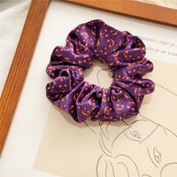 Fashion Pumpkin Heart Shape Flannel Printing Hair Tie sku image 5