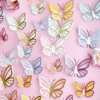 Birthday Butterfly Paper Party Cake Decorating Supplies main image 2