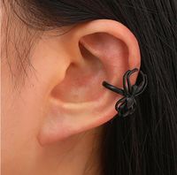 أسلوب بسيط العنكبوت سبيكة الورنيش الموقد امرأة مشابك الأذن 1 قطعة sku image 1
