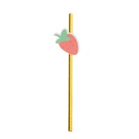 Pastoral Fruit Paper Birthday Drinking Straw Decorative Props Tableware sku image 7